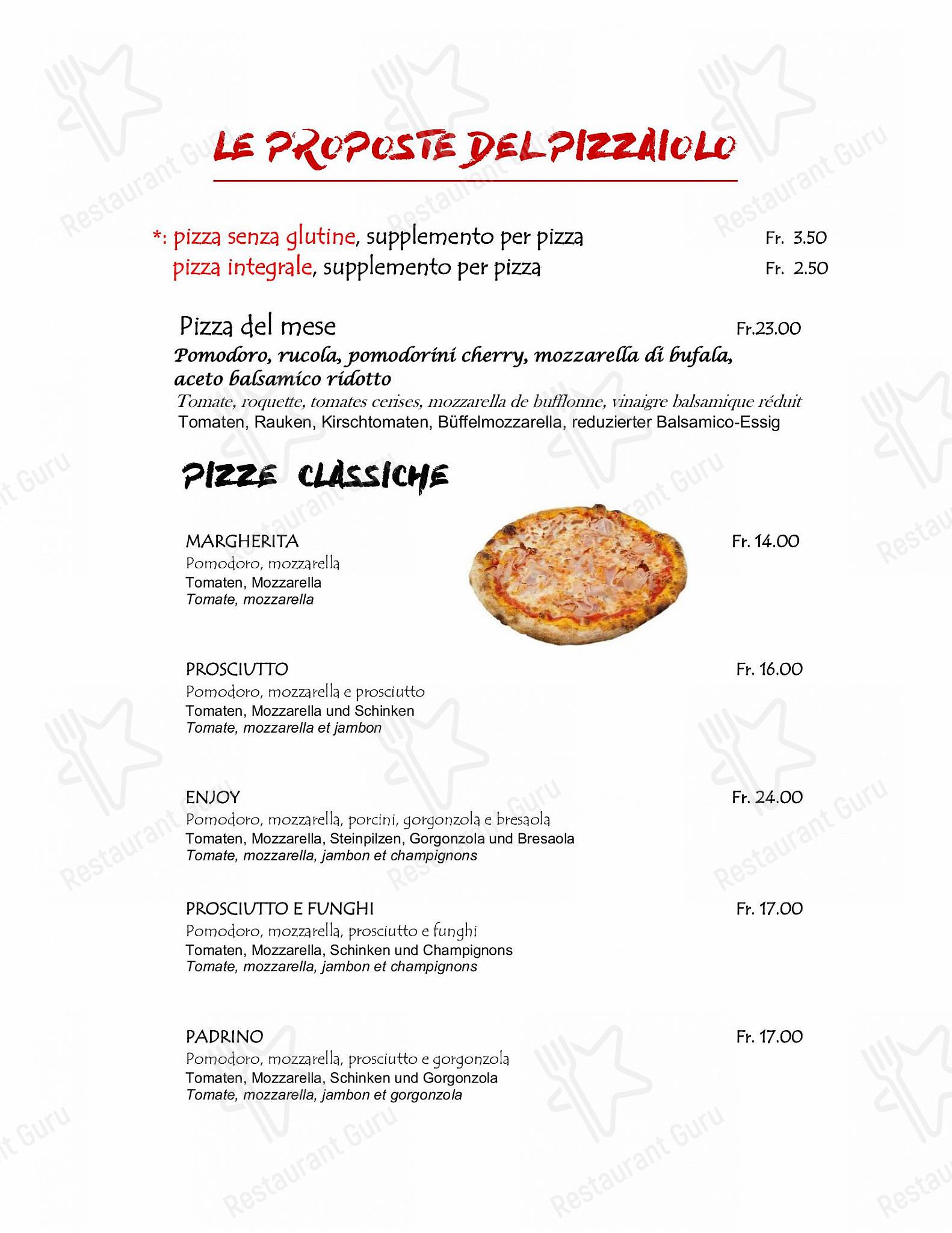 Al Giardinetto in Biasca - Коктейльная карта
