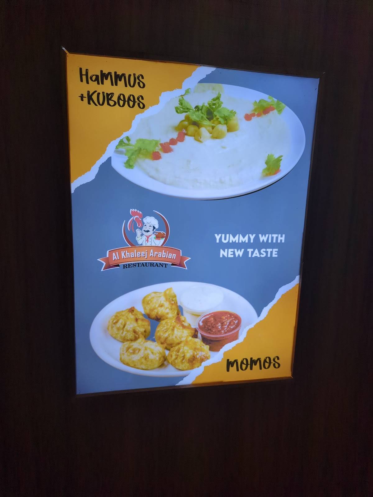 Al Khaleej Arabian Restaurant menu
