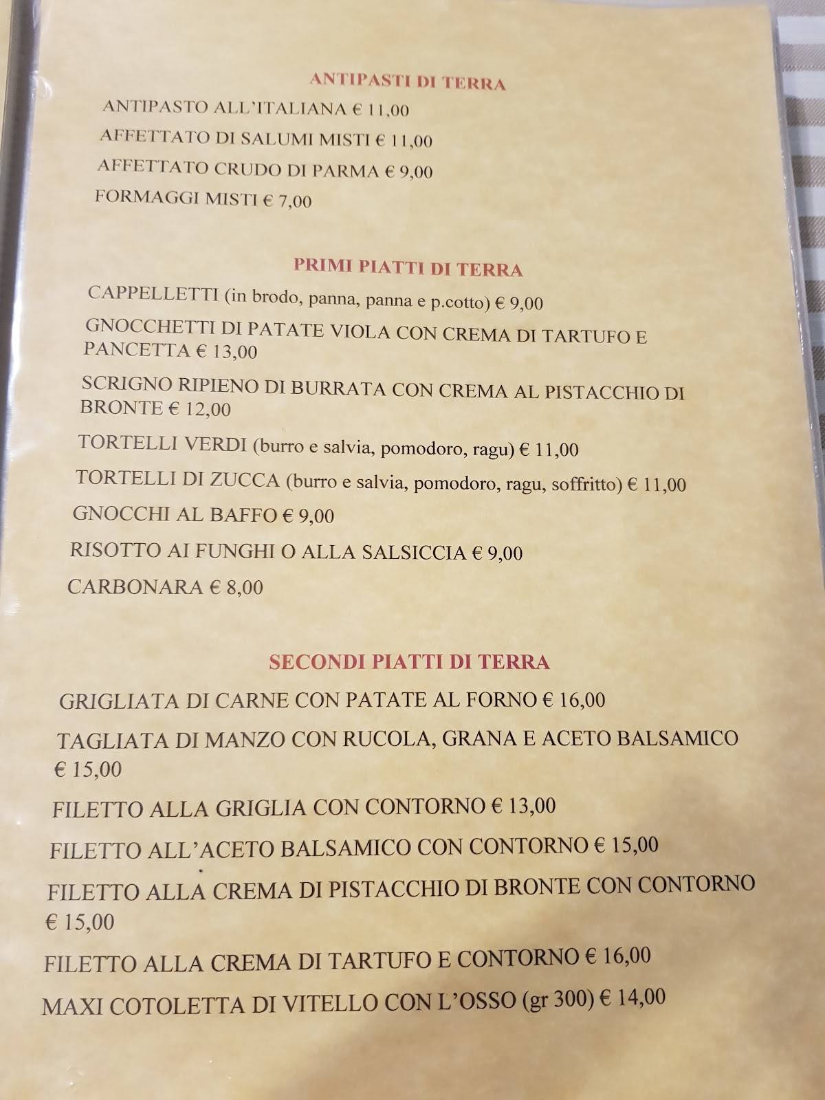 Menu di Al Ponte Verde 