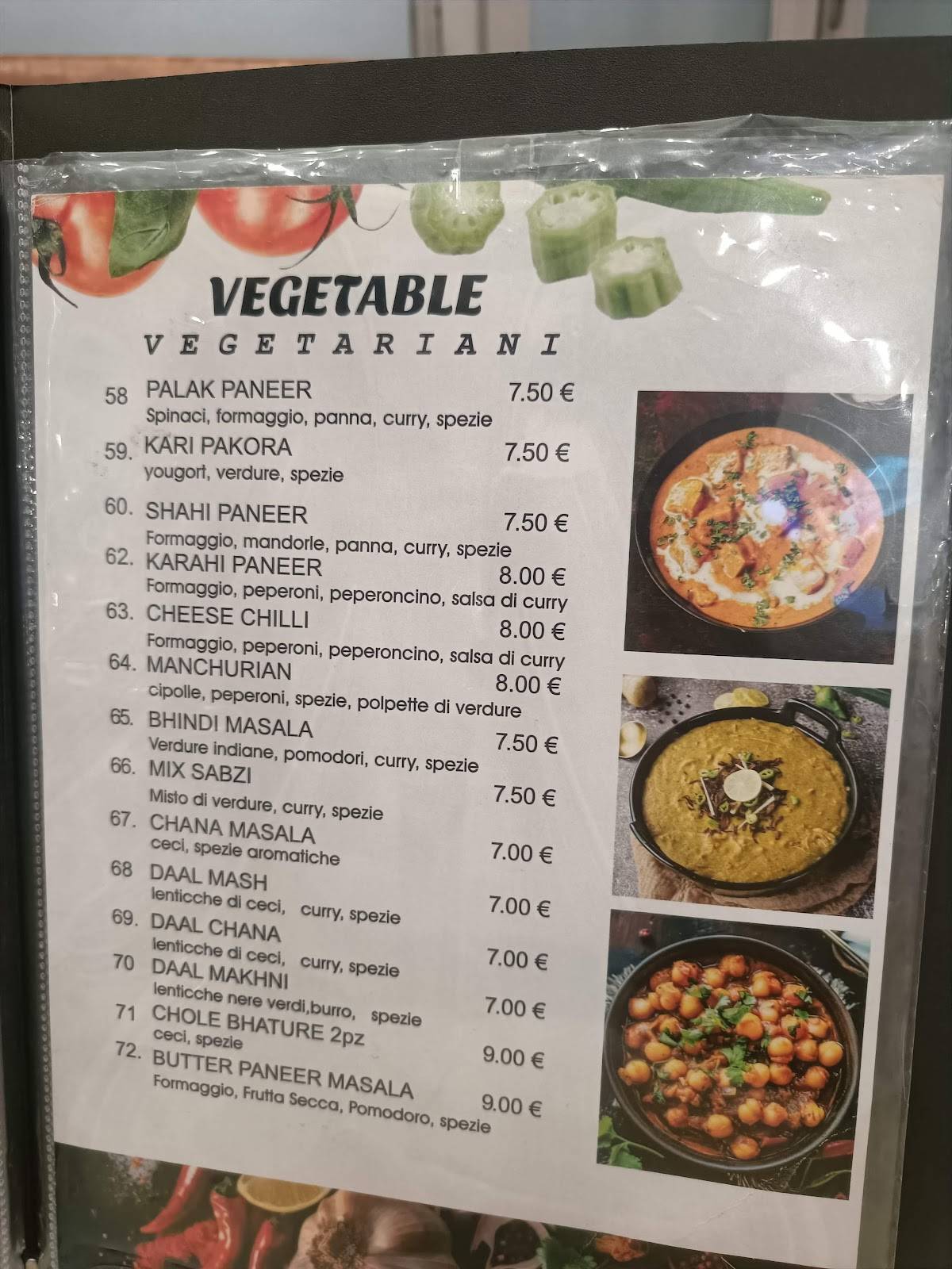 Menu di Al Nawab Ristorante 