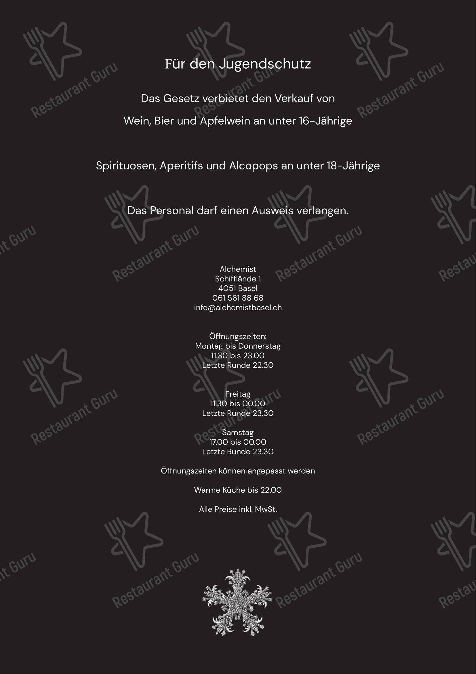Menu di Alchemist - 菜单