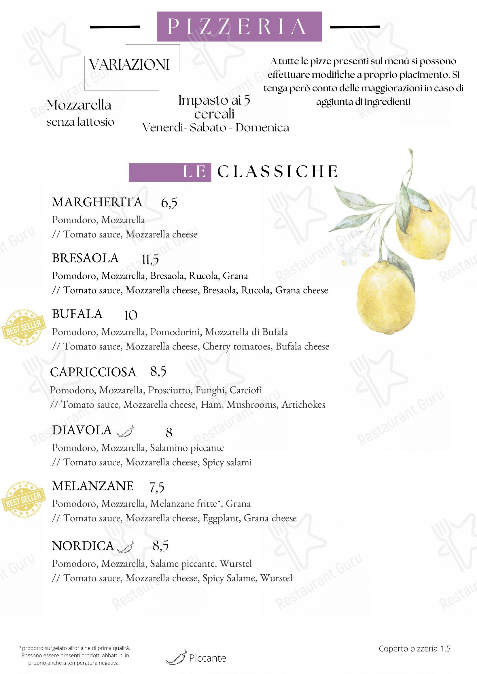 Alla Pergola - Albergo - Ristorante - Pizzeria in Cormons - Menu