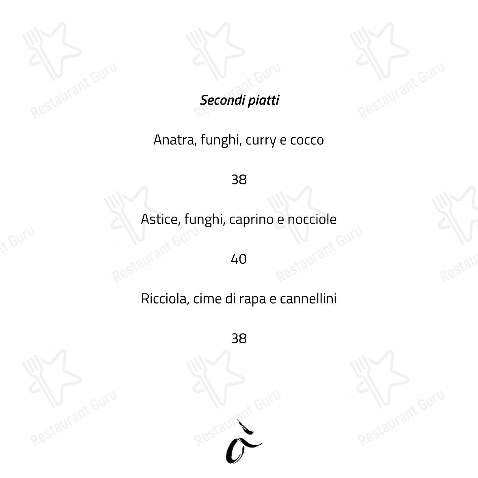Menu di Almatò - Menu