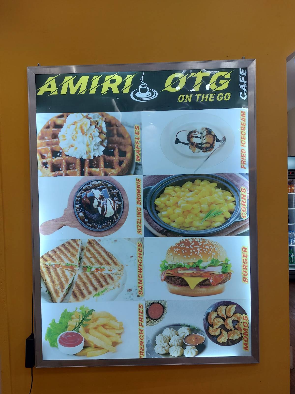 Amiri Cafe OTG (On The go) menu