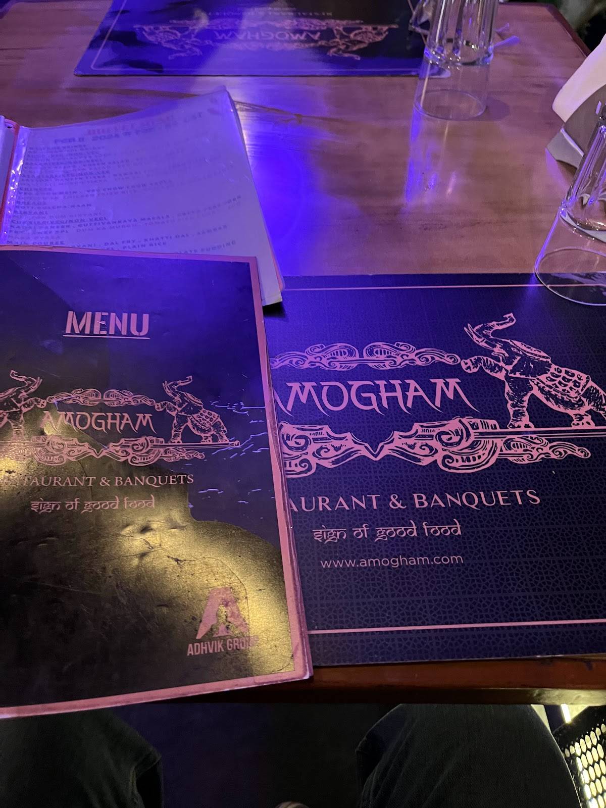 Amogham Lake View Restaurant & Banquets menu