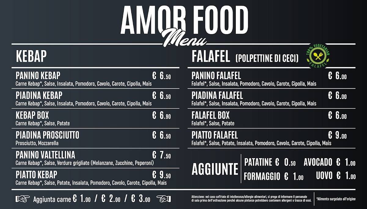 Menu di Amor Food 