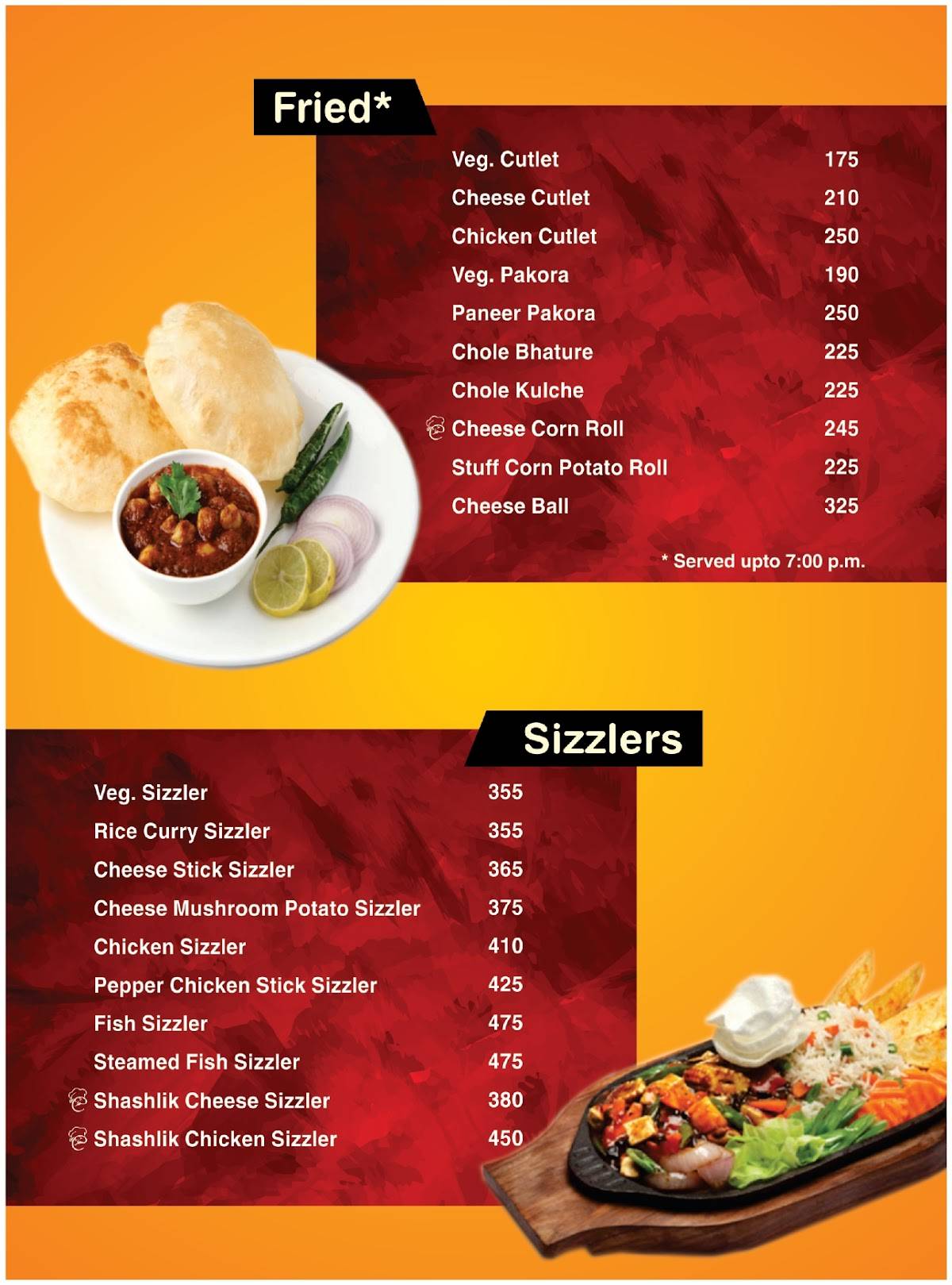 Anaicha's Food Joint menu