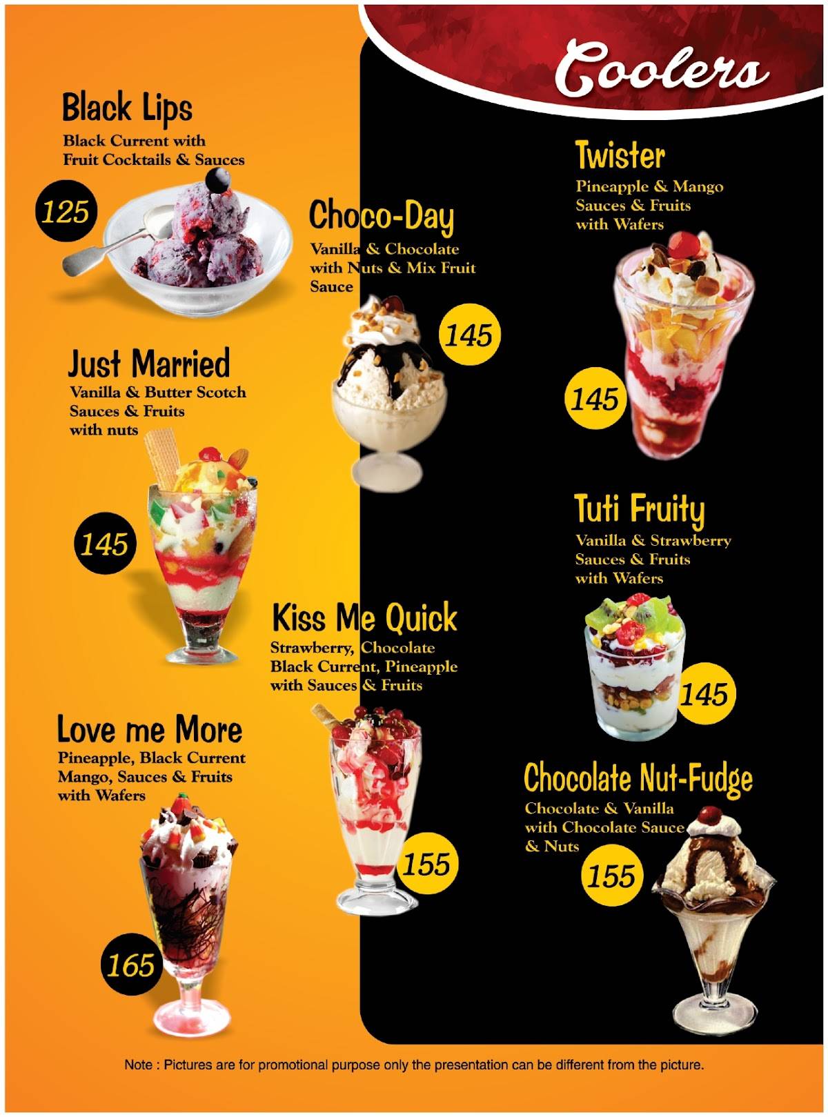 Anaicha's Food Joint menu