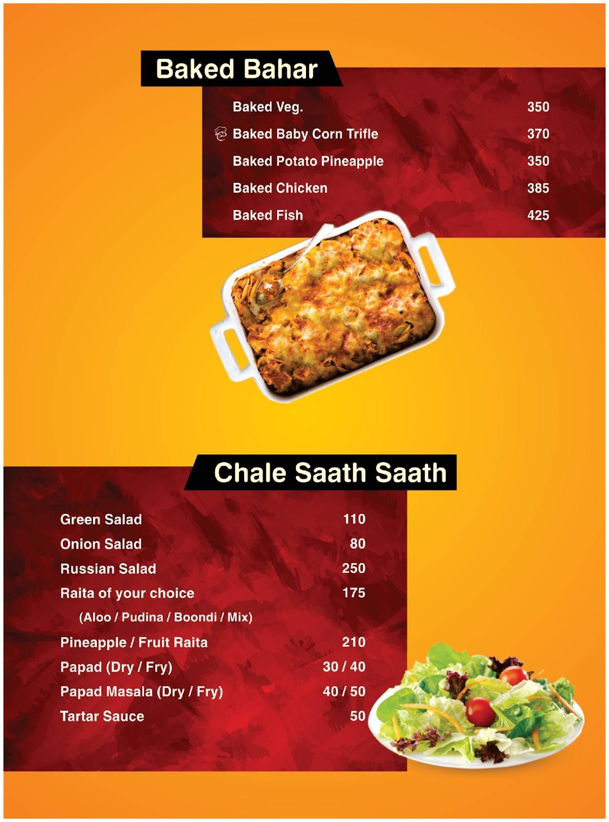 Anaicha's Food Joint menu