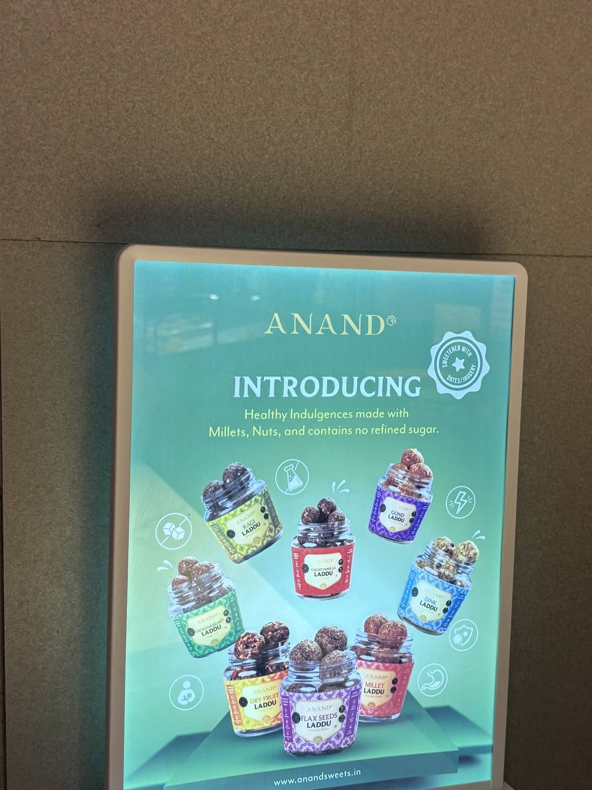 Anand Sweets - Airport menu
