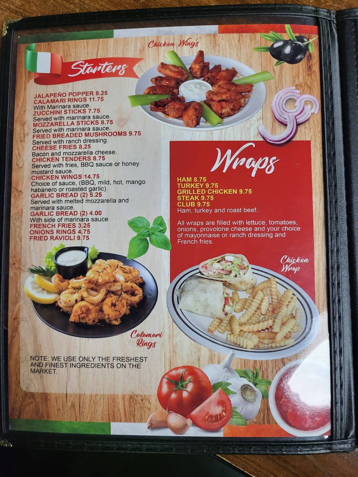 Menu at Brothers Italian Cuisine restaurant, Anderson