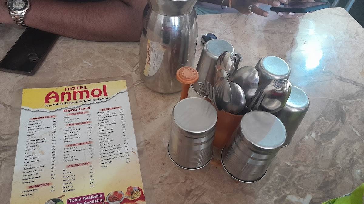 Anmol Hotel menu