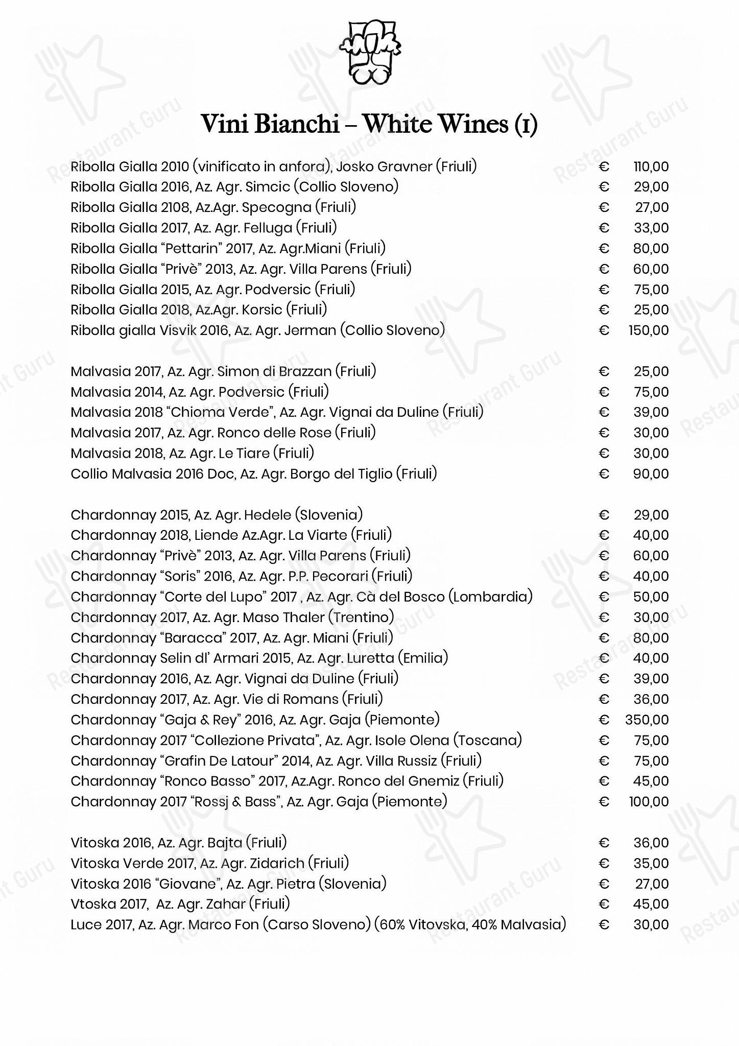 Le Antiche Carampane in Venezia - Takeaway Menu