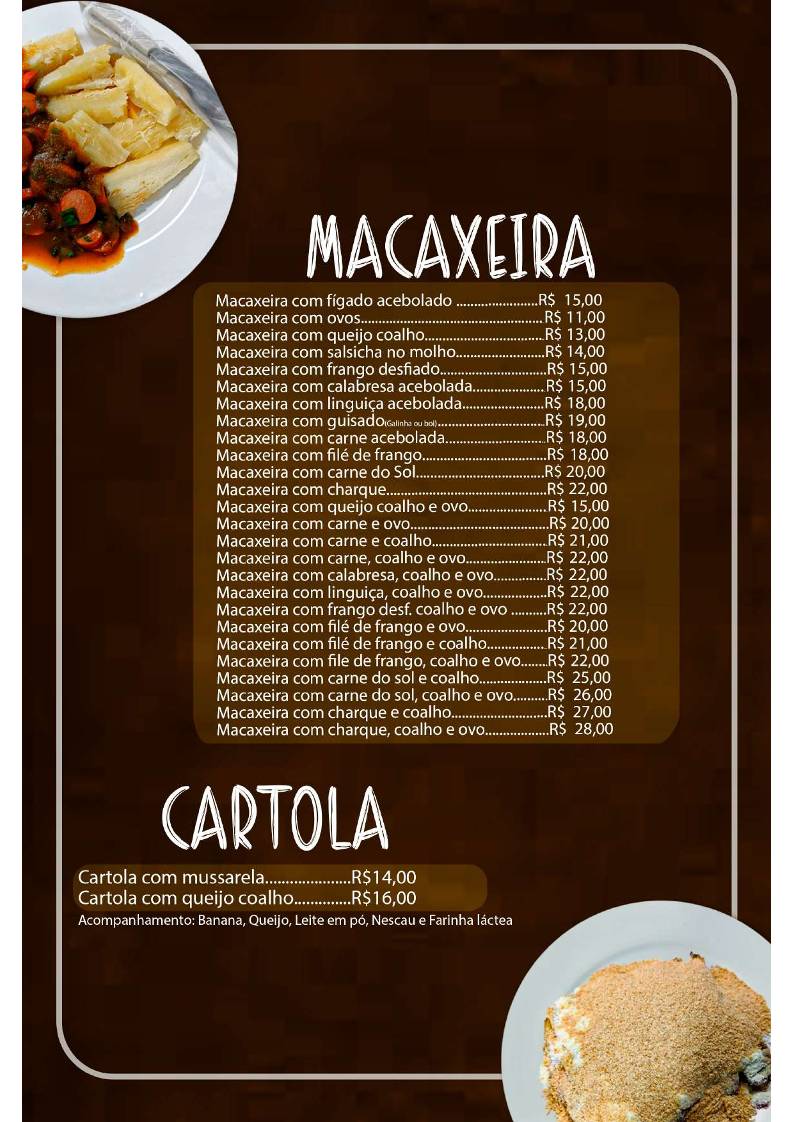 Restaurante e Pizzaria Doce Café cardápio