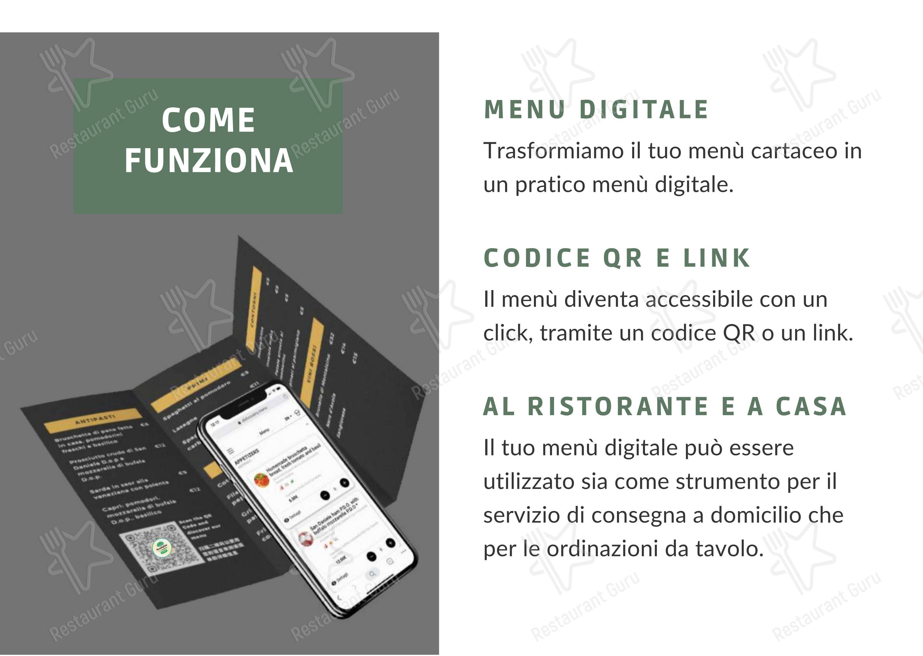 Arcadia Ristorante in Tarquinia - Menu