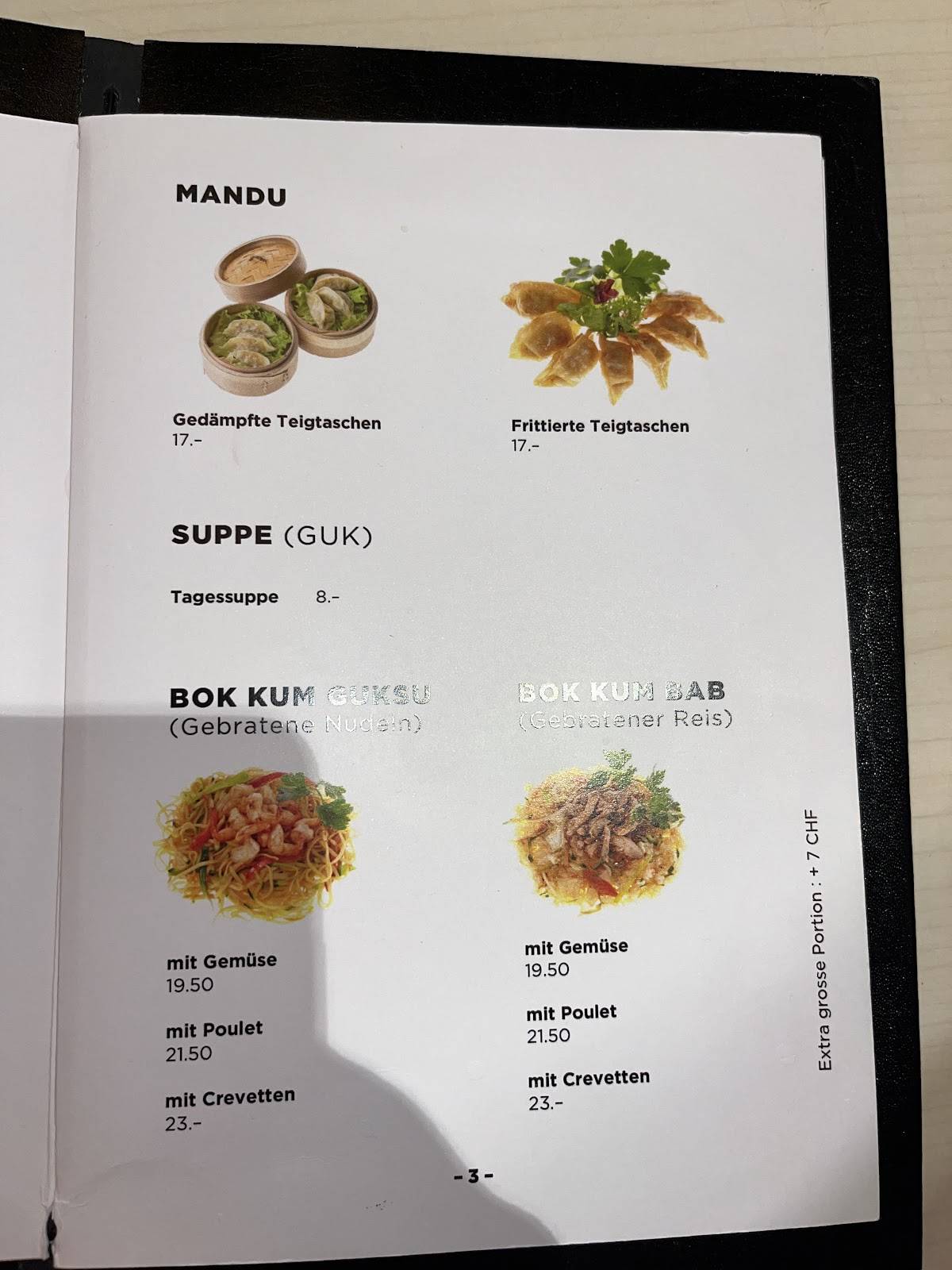 Menu di Arirang 