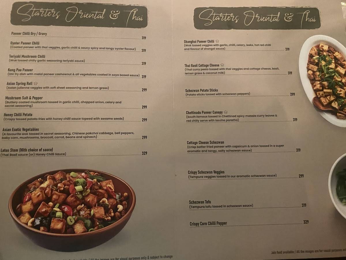 Aroma Pure Veg Restaurant menu