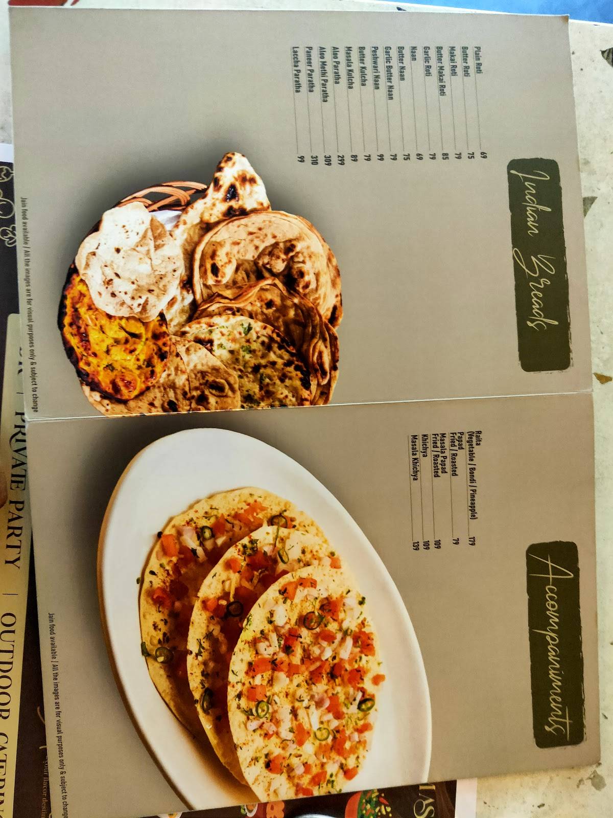 Aroma Pure Veg Restaurant menu