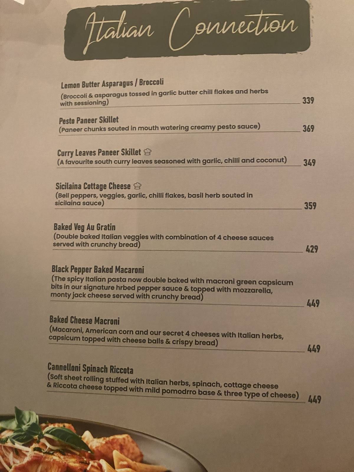 Aroma Pure Veg Restaurant menu
