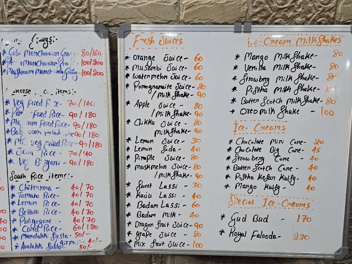 Ashirvad JRC ,Family Resturent (Ashirvad Jolada Rotti Center) Manglore menu