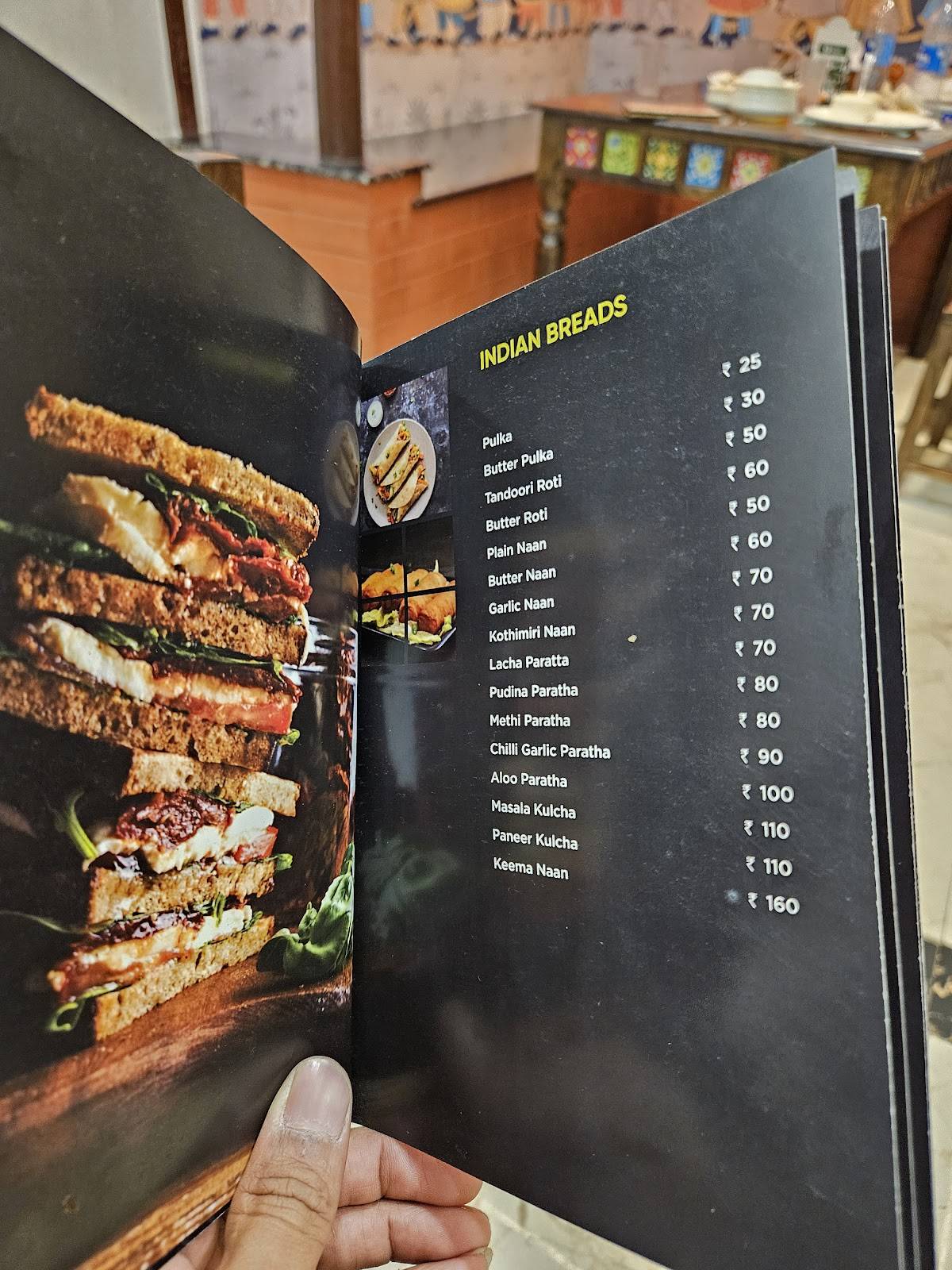 Asta's Desi Darbar menu