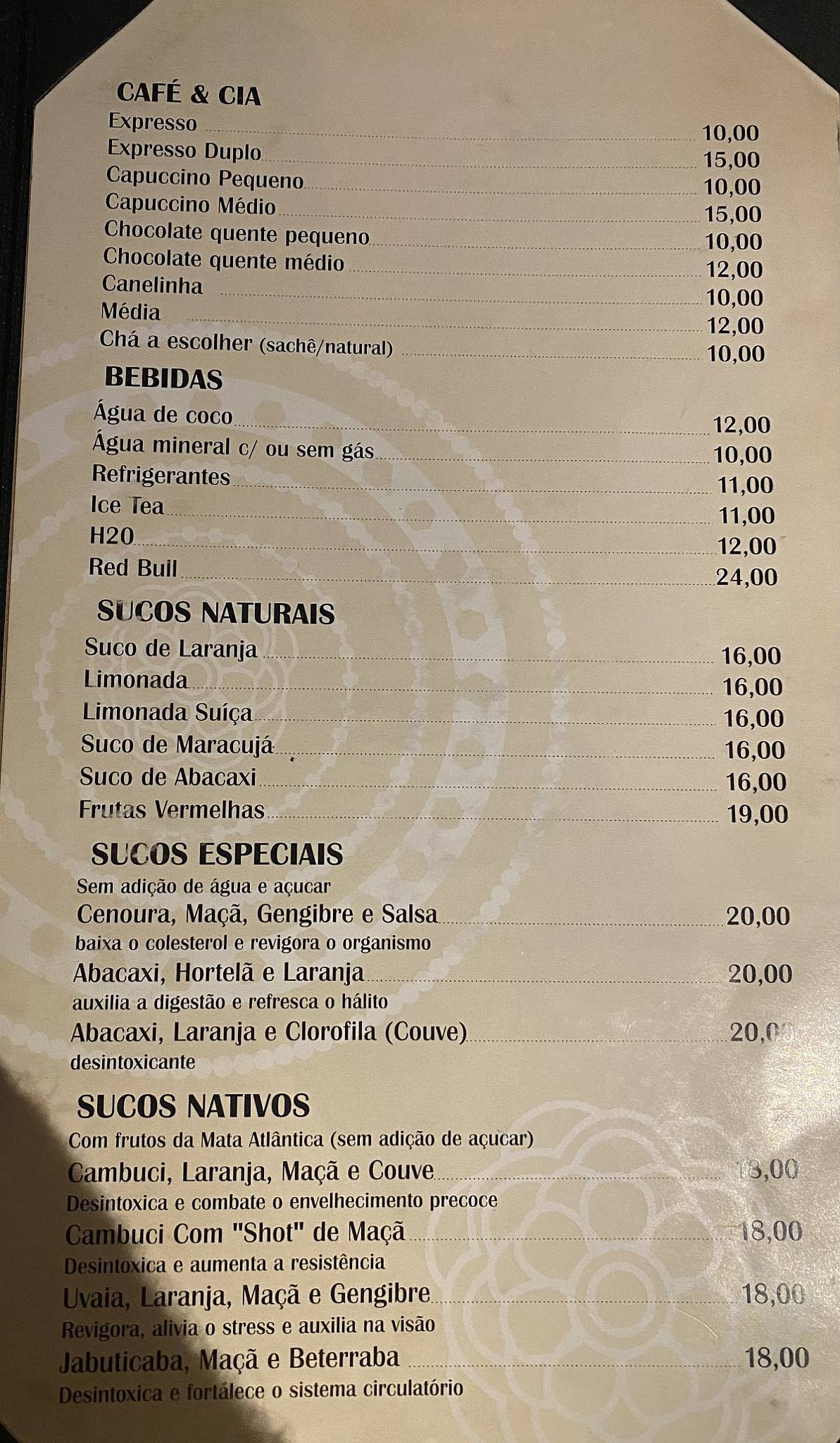Athenas Restaurante cardápio