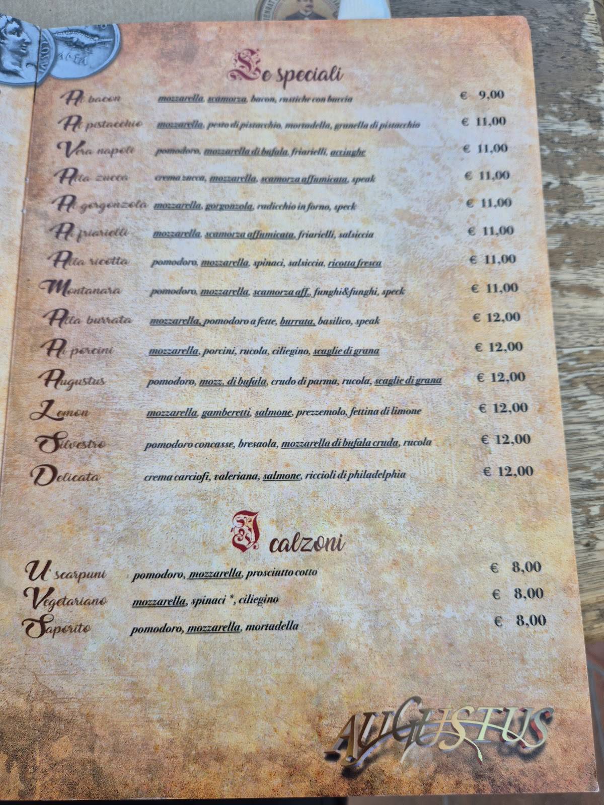 Menu di Augustus 