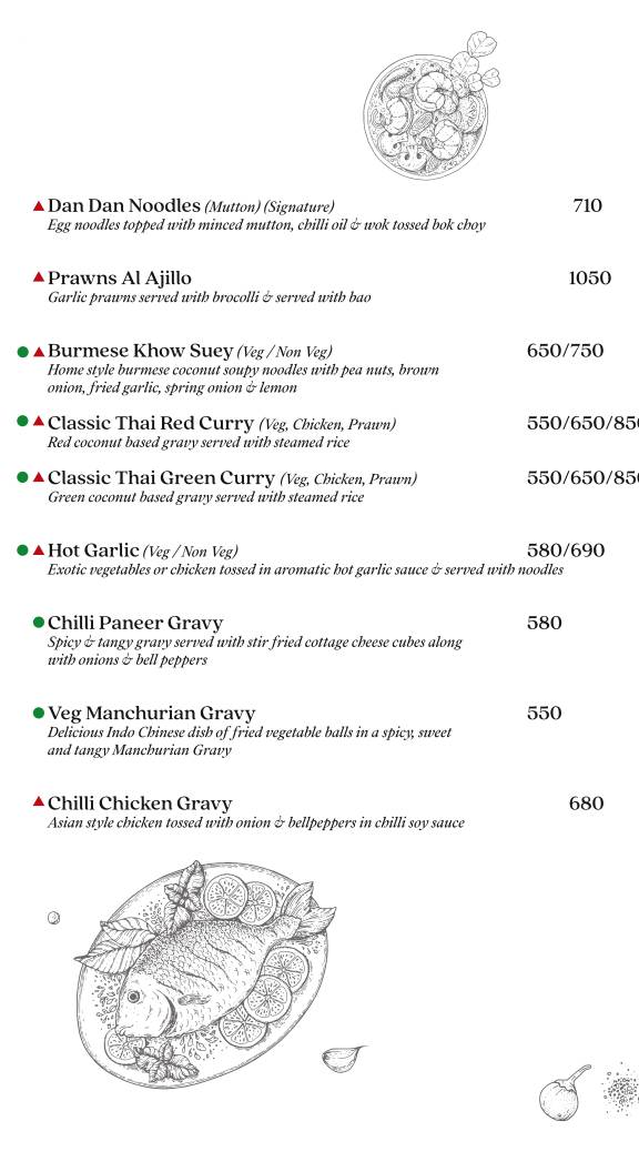 Auric Restaurant & Rooftop Cafe menu