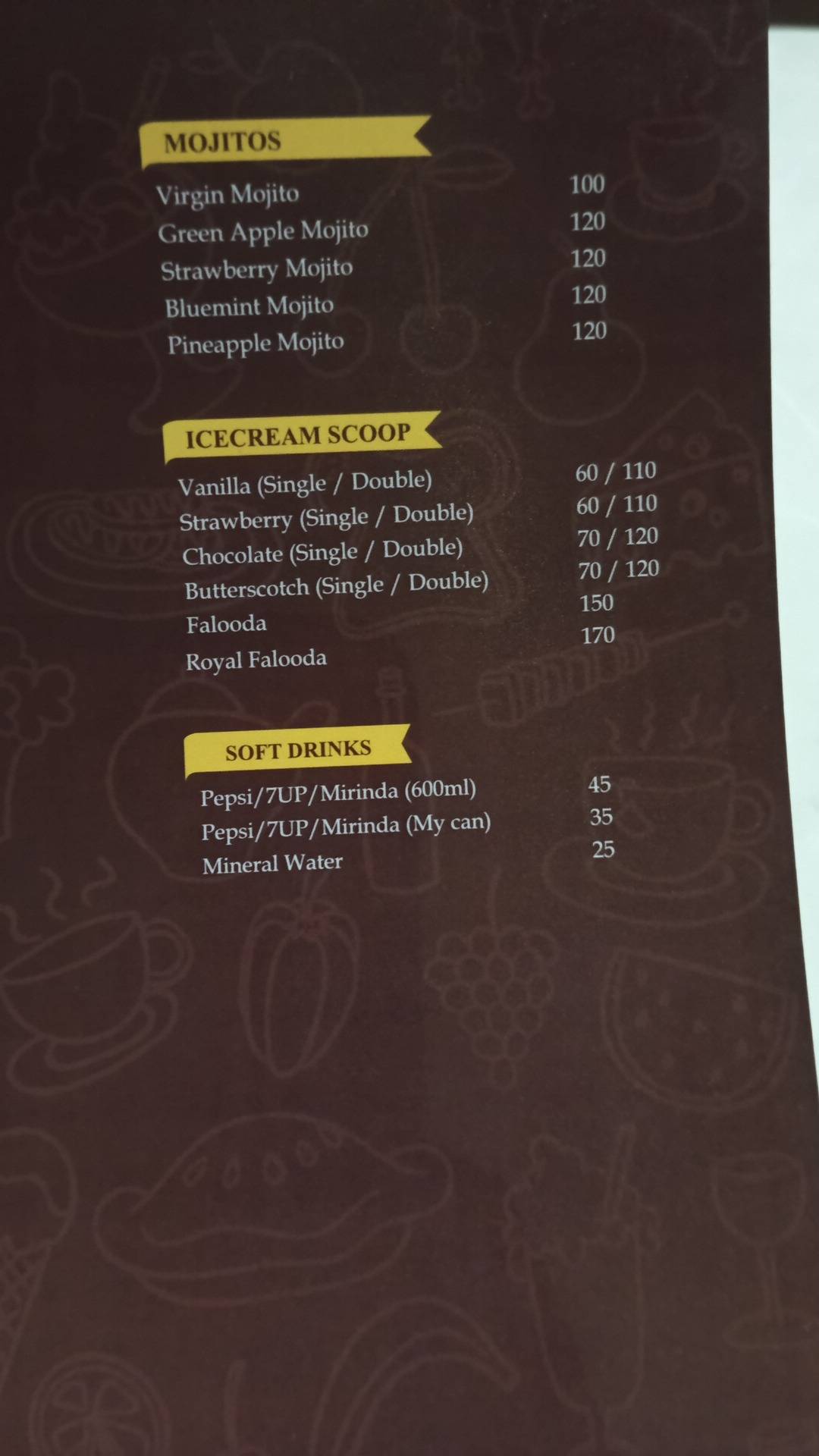 Grill House Restaurant menu