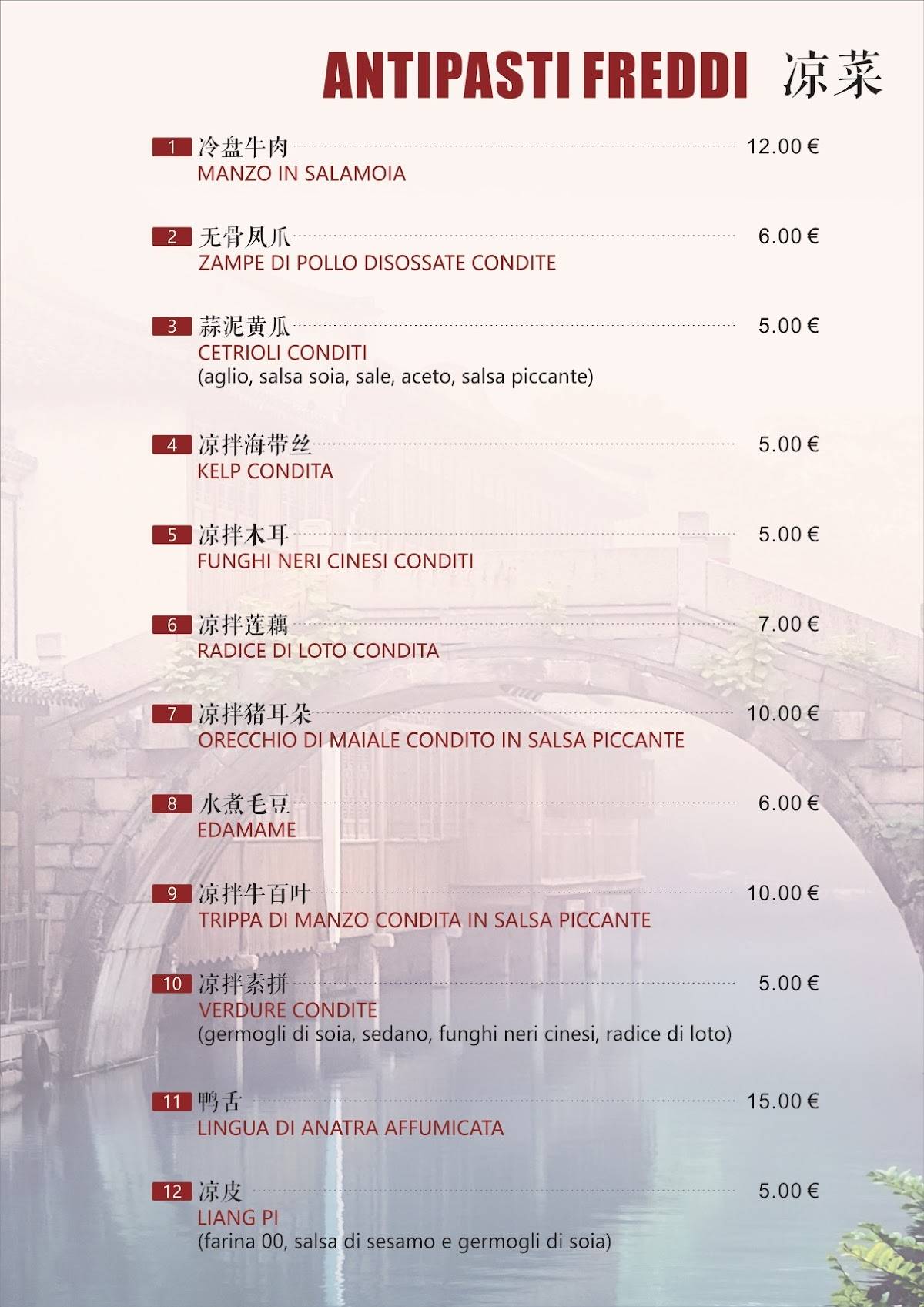 Menu di BING STREET FOOD TAKE AWAY BAR 