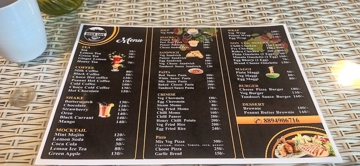 BRICK CAFE menu