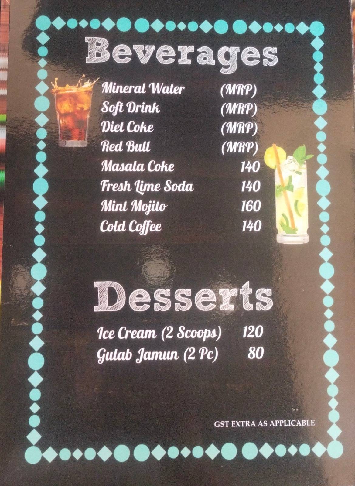 Baba's Veg & Non Veg Restaurant menu