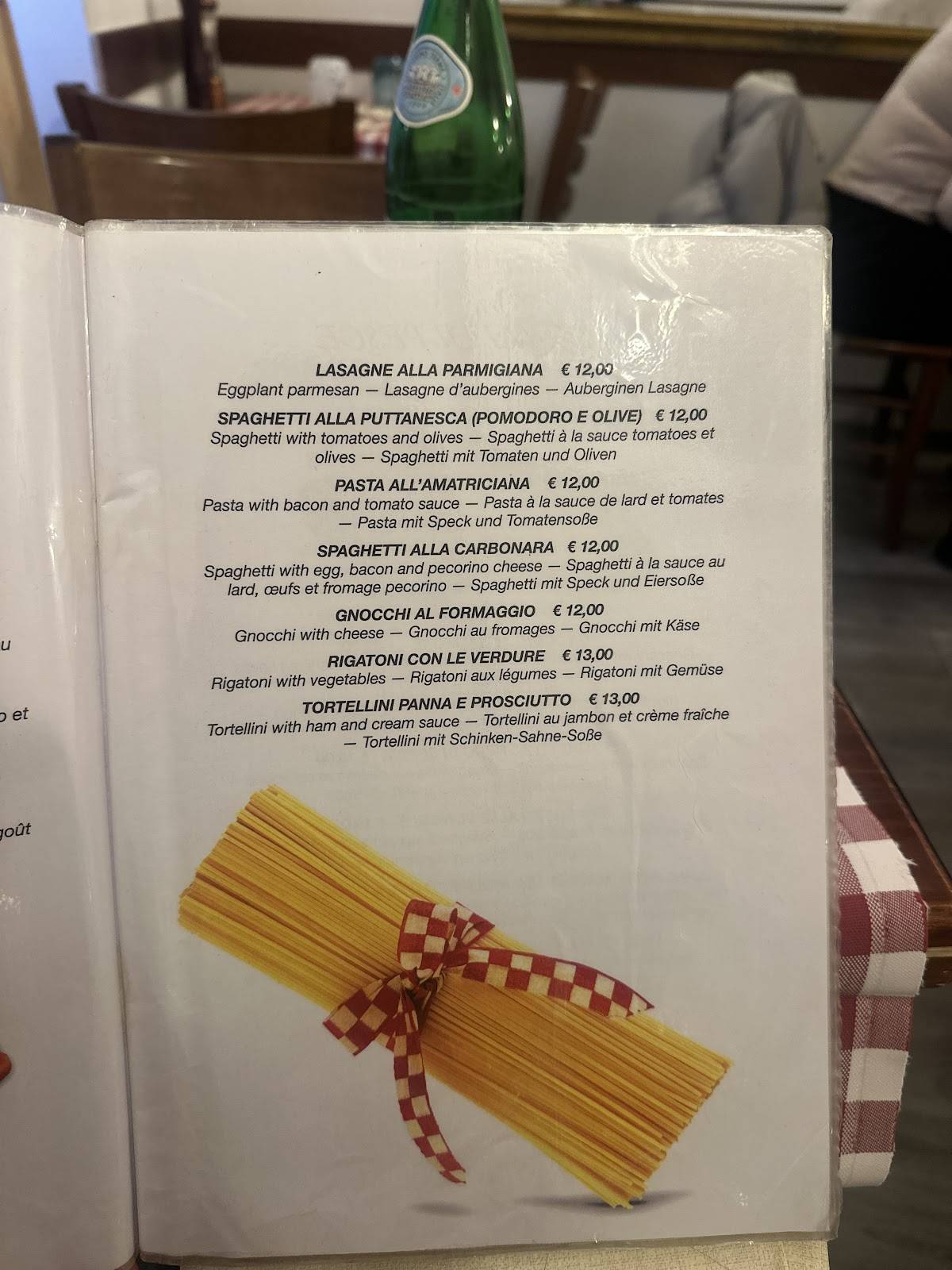 Menu di Bacaro Quebrado - Cicchetti a Venezia 