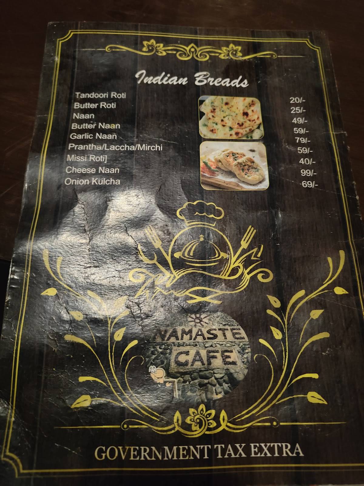 Mutant bar&Cafe menu