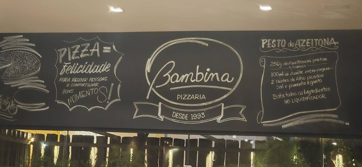 Bambina Pizzaria cardápio