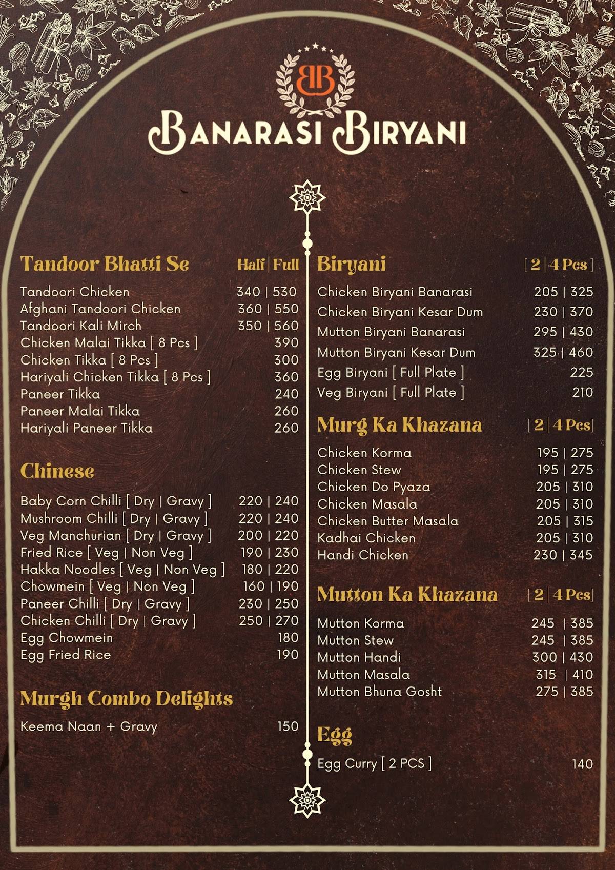 Banarasi Biryani - Lanka menu