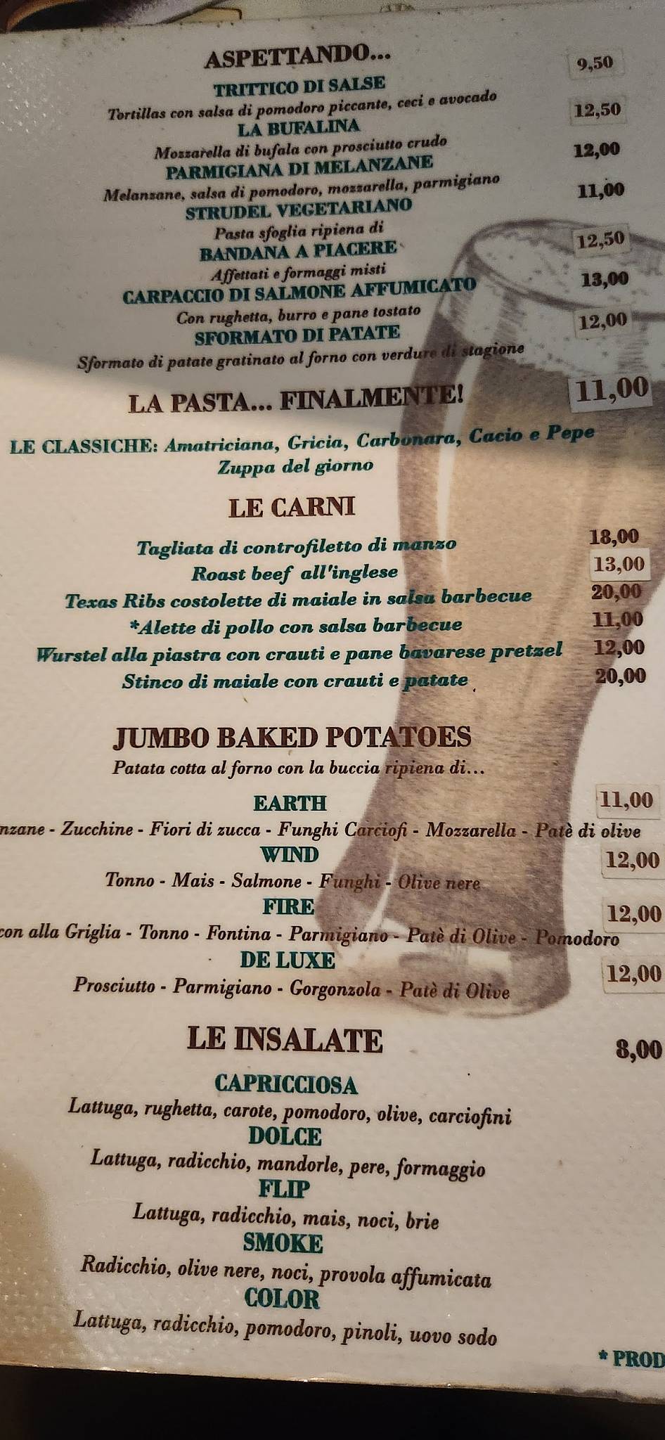 Menu di Bandana Republic 