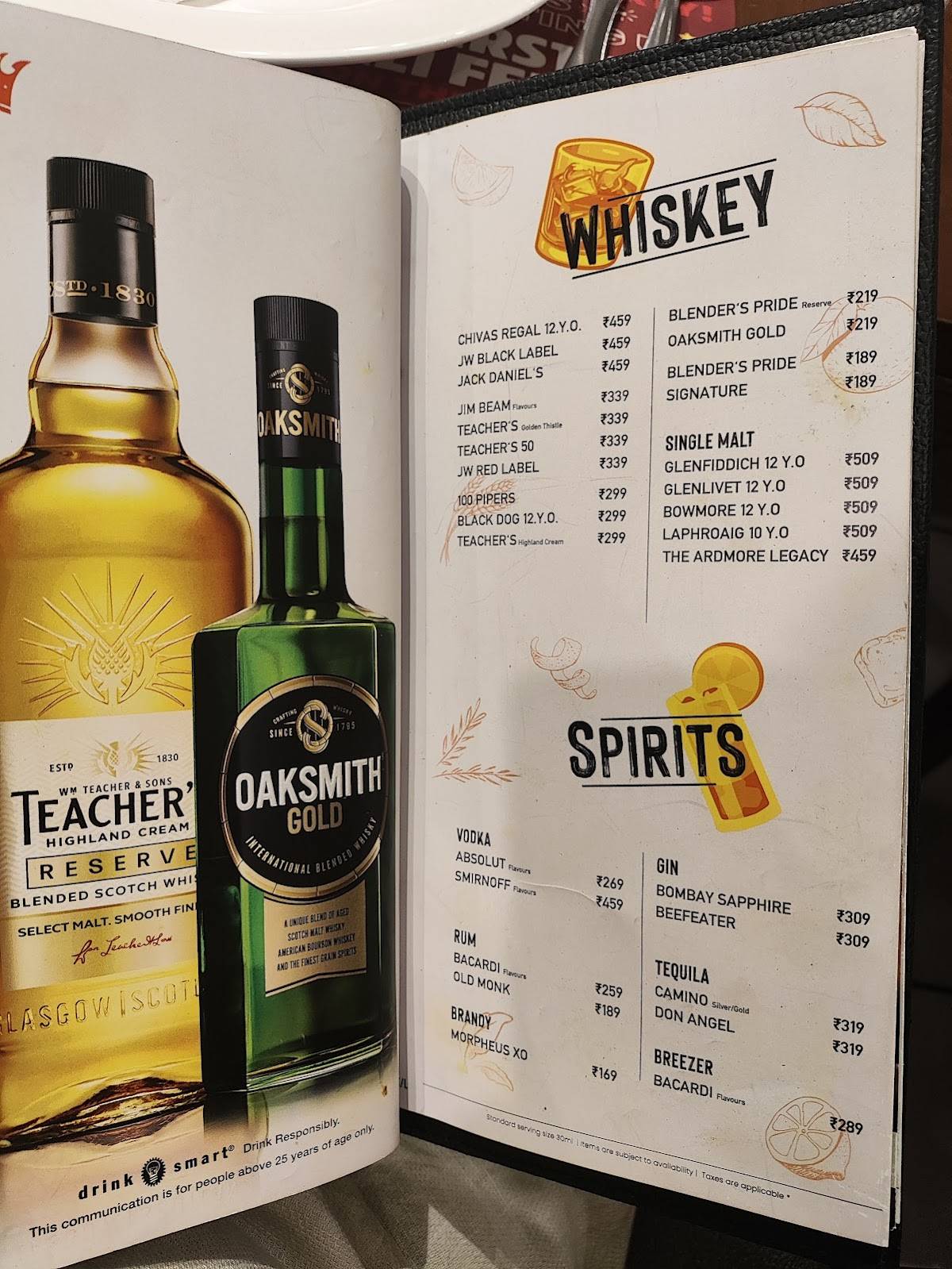 Barbeque Nation menu