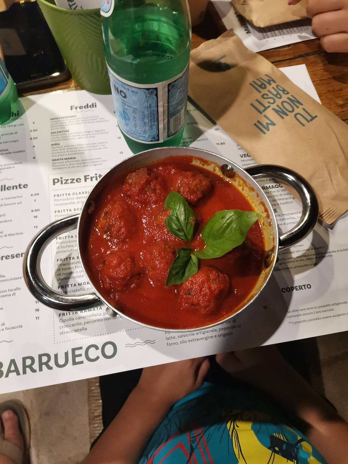 Menu di Barrueco 