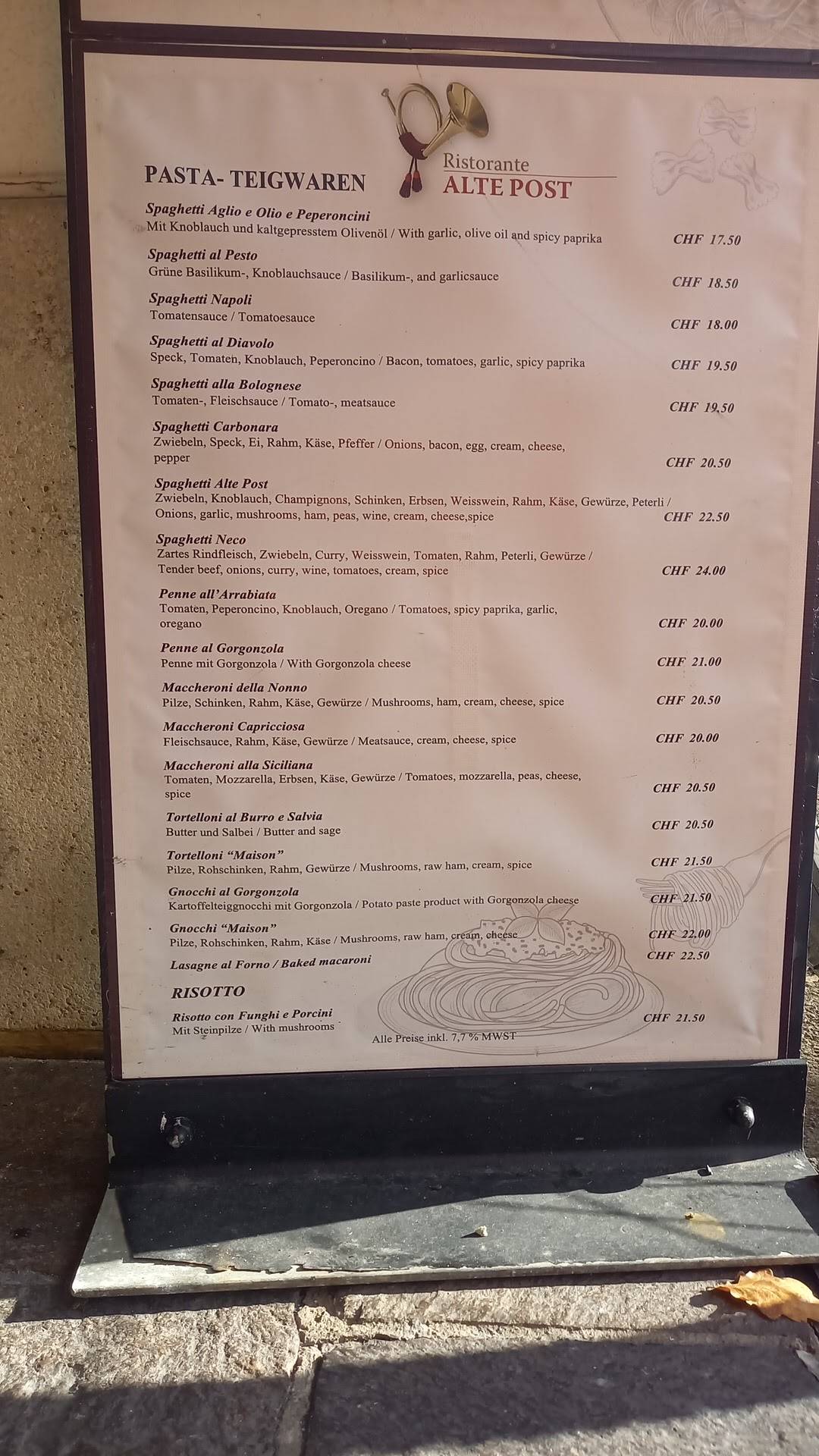 Menu di Alte Post 