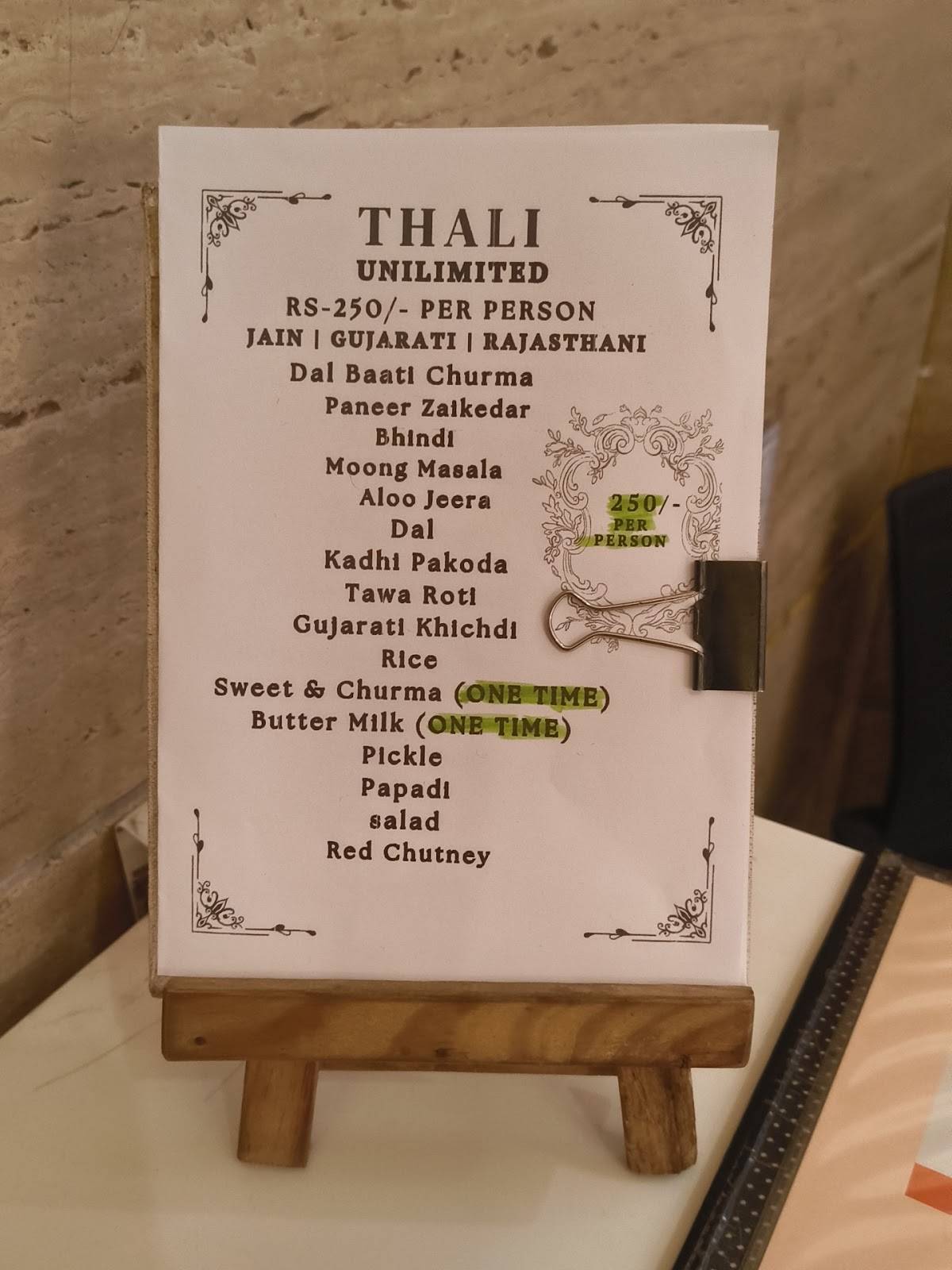 Bawarchi Restaurant menu