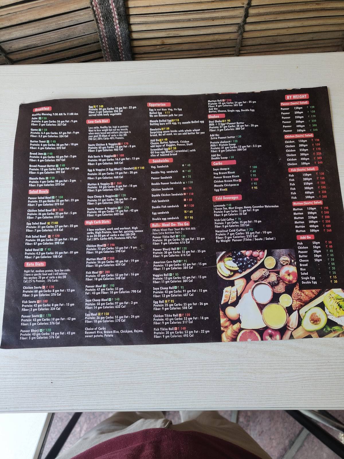 Be Legend Cafe menu
