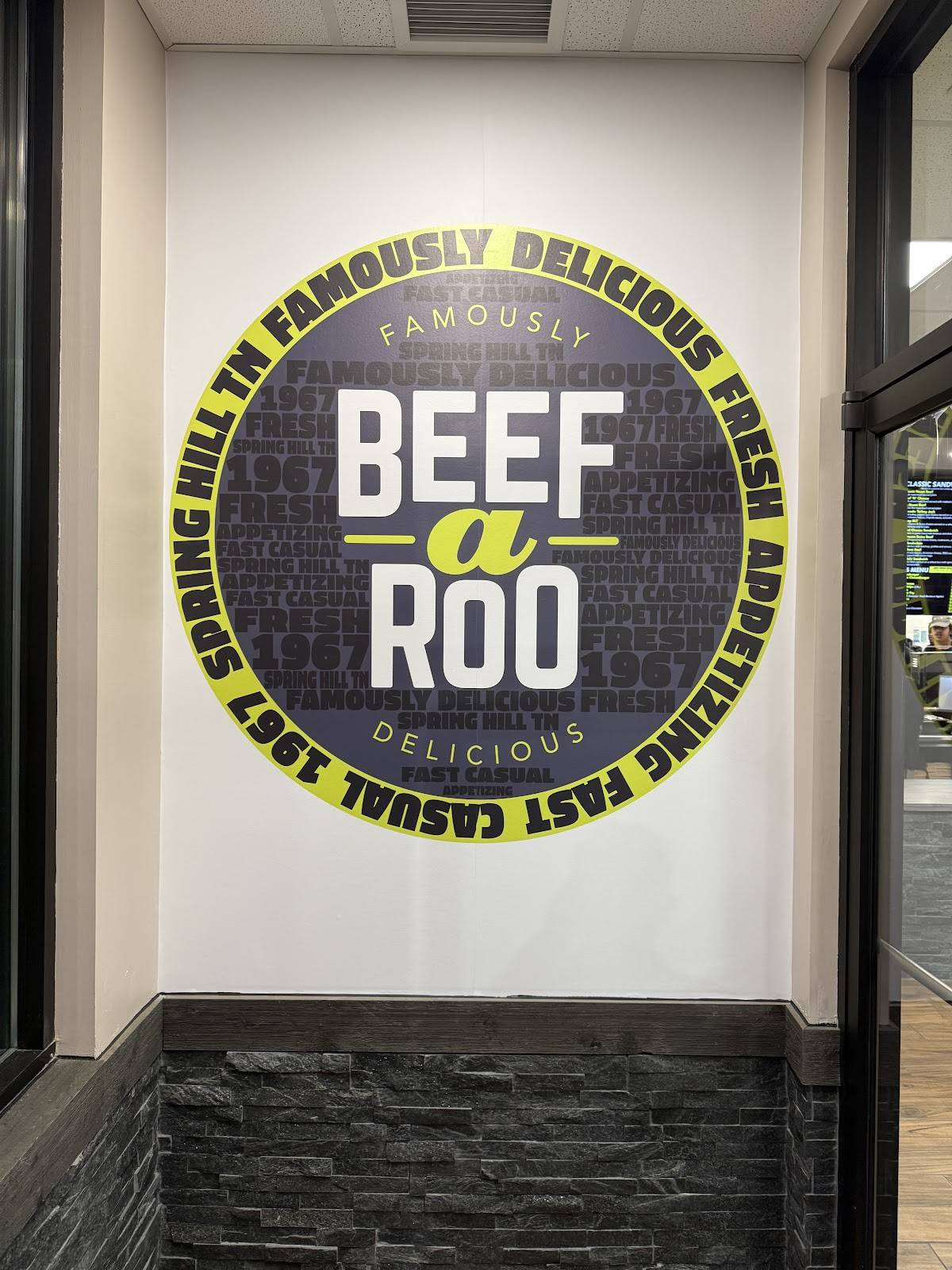 Menu at Beef-A-Roo restaurant, Spring Hill
