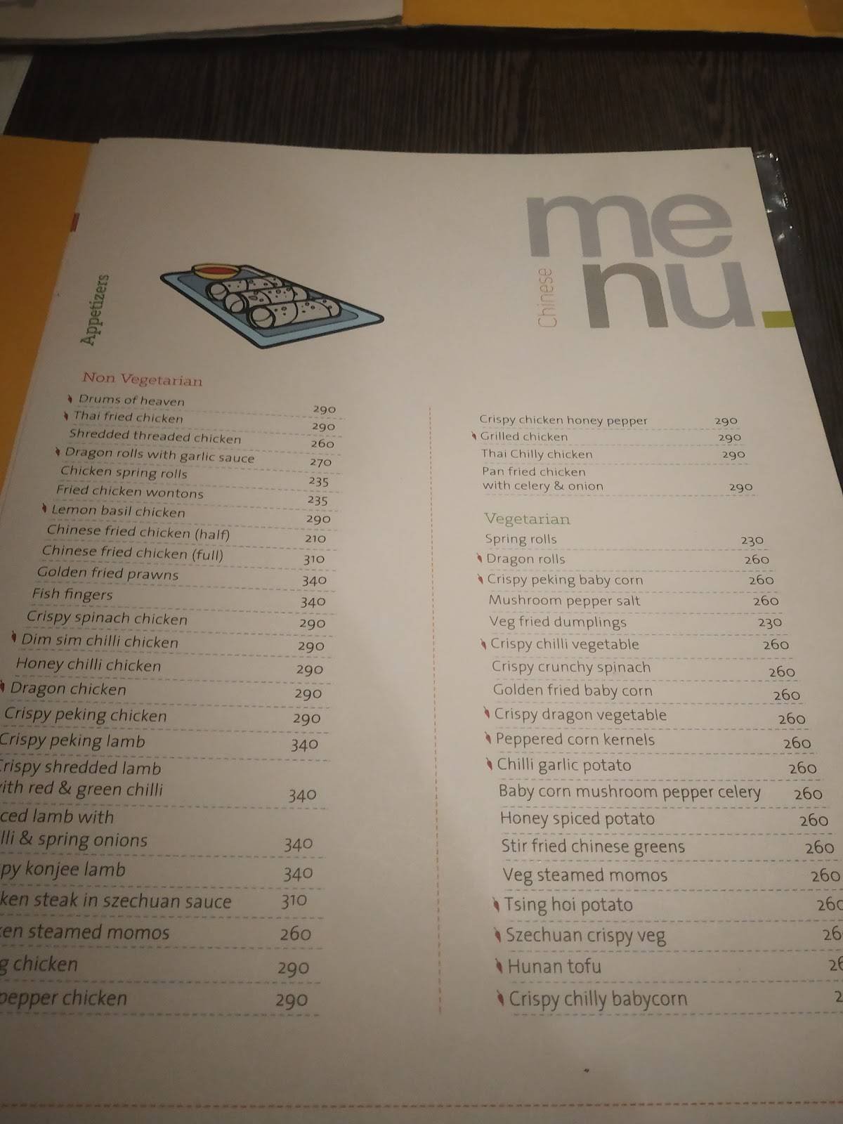 Beijing Bites - Koramangala menu