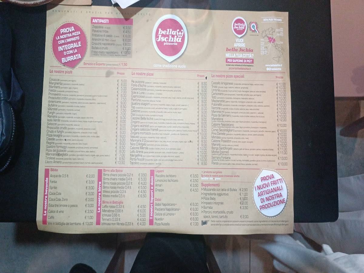 Menu di Bella Ischia 
