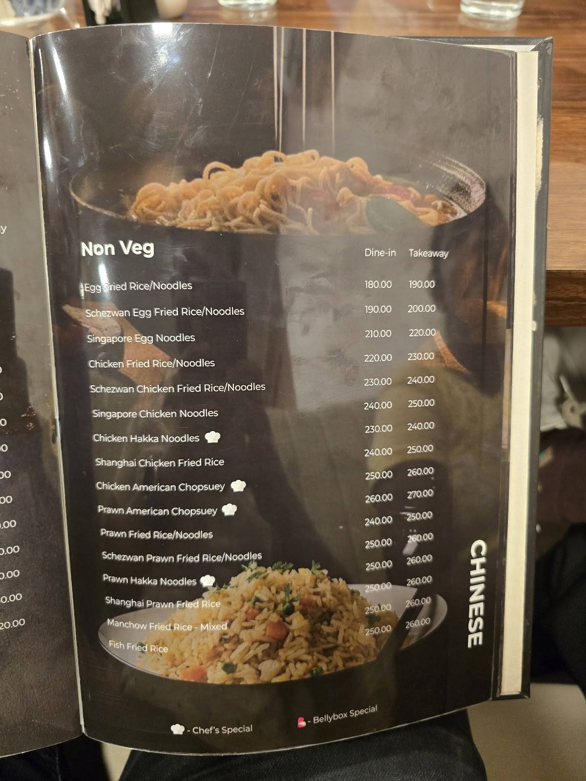Belly Box - Ashok Nagar menu