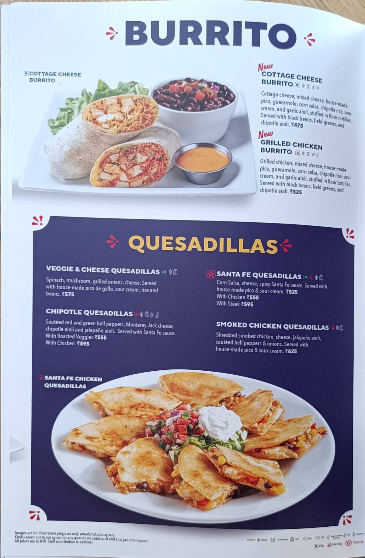Chili's Grill & Bar menu