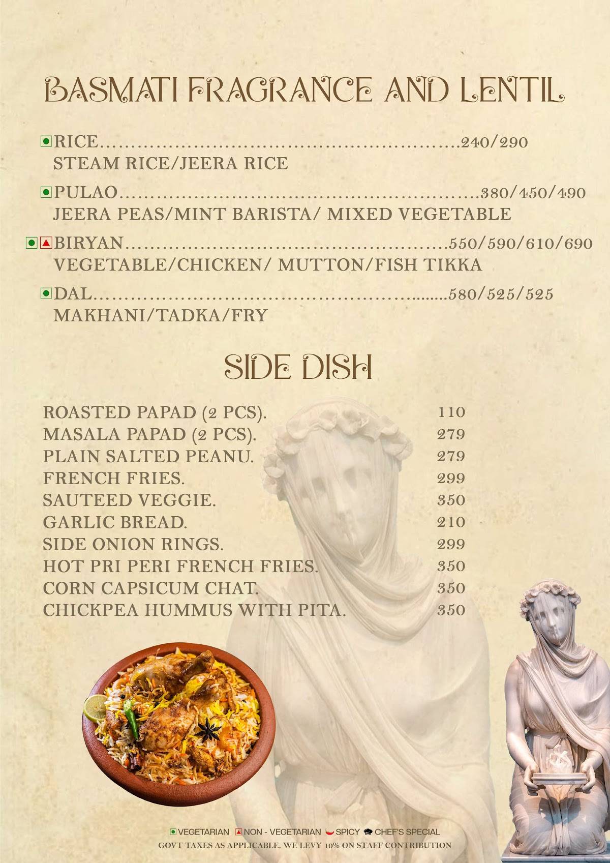 TOY BOY menu