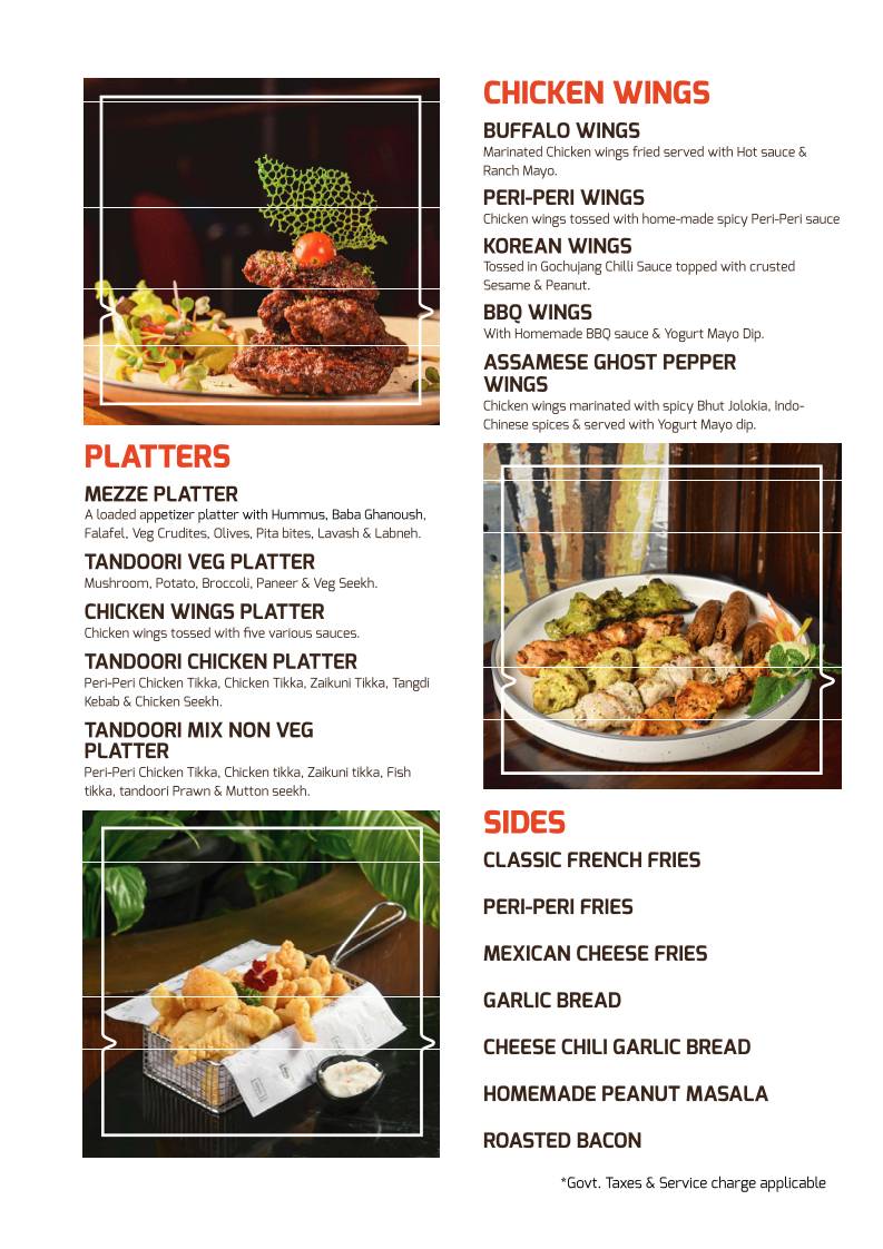 The Reservoire Koramangala menu