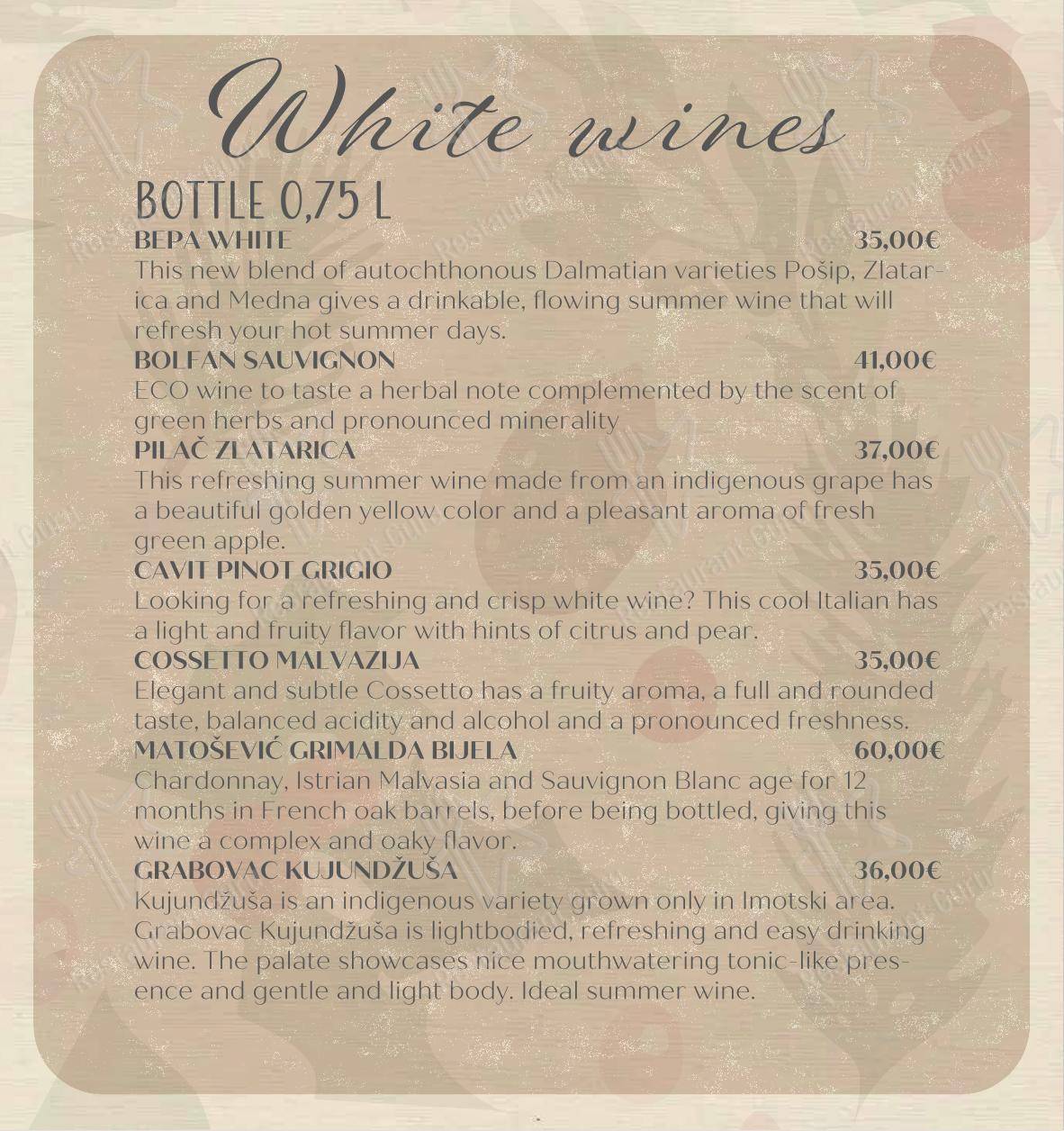 Menu di Bepa - Основное меню